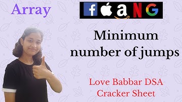 Minimum number of jumps | Array | Love Babbar DSA Sheet