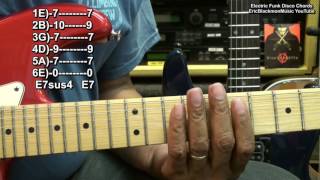 I Will Survive Gloria Gaynor Electric Funk Guitar Chords And Strumming Lesson @EricBlackmonGuitar chords