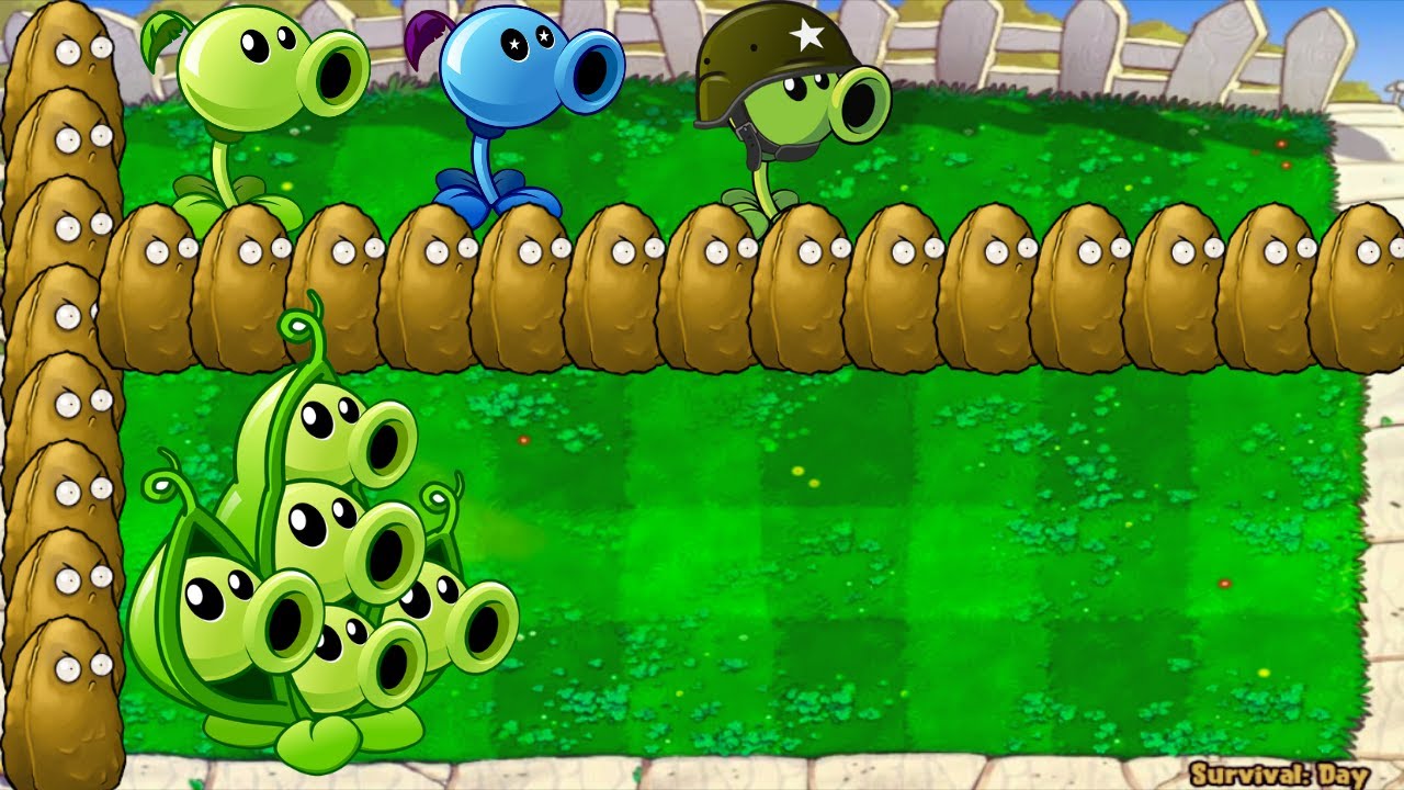 All Pea Plants vs Three Peashooter vs All Pvz Zombies Dr Zomboss ...