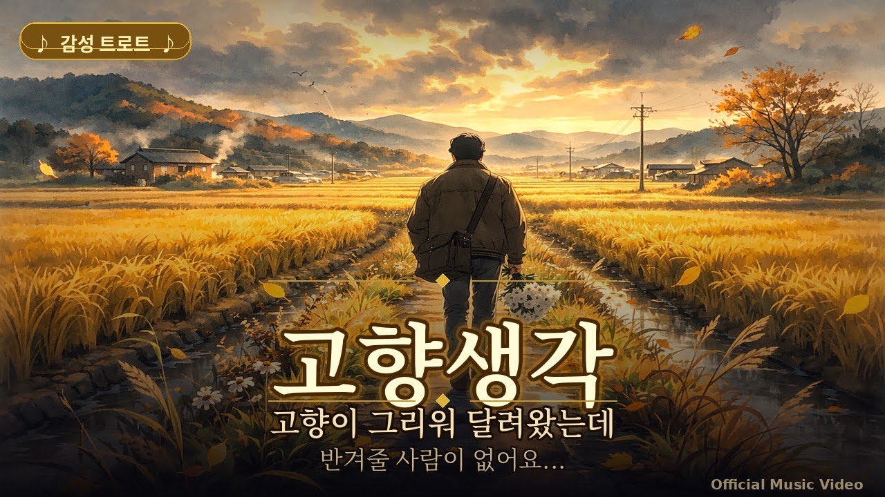 곡명 : 고향이 그리워 ,#트로트 