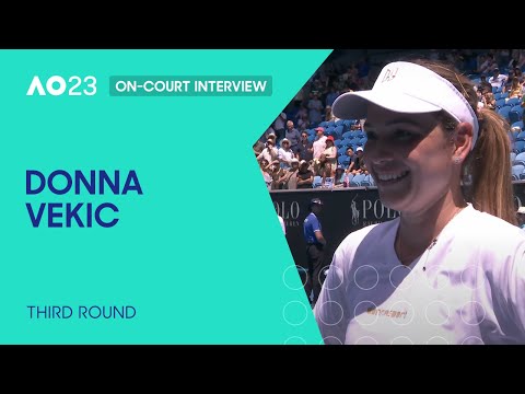 Donna vekic on-court interview | australian open 2023 third round