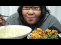 ASMR 咀嚼音 モッパン タンミョン Cream source クリスピーチキン