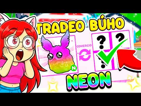 🫨 I TRADED the NEW NEON OWL... It got OUT OF HAND in Adopt Me Roblox