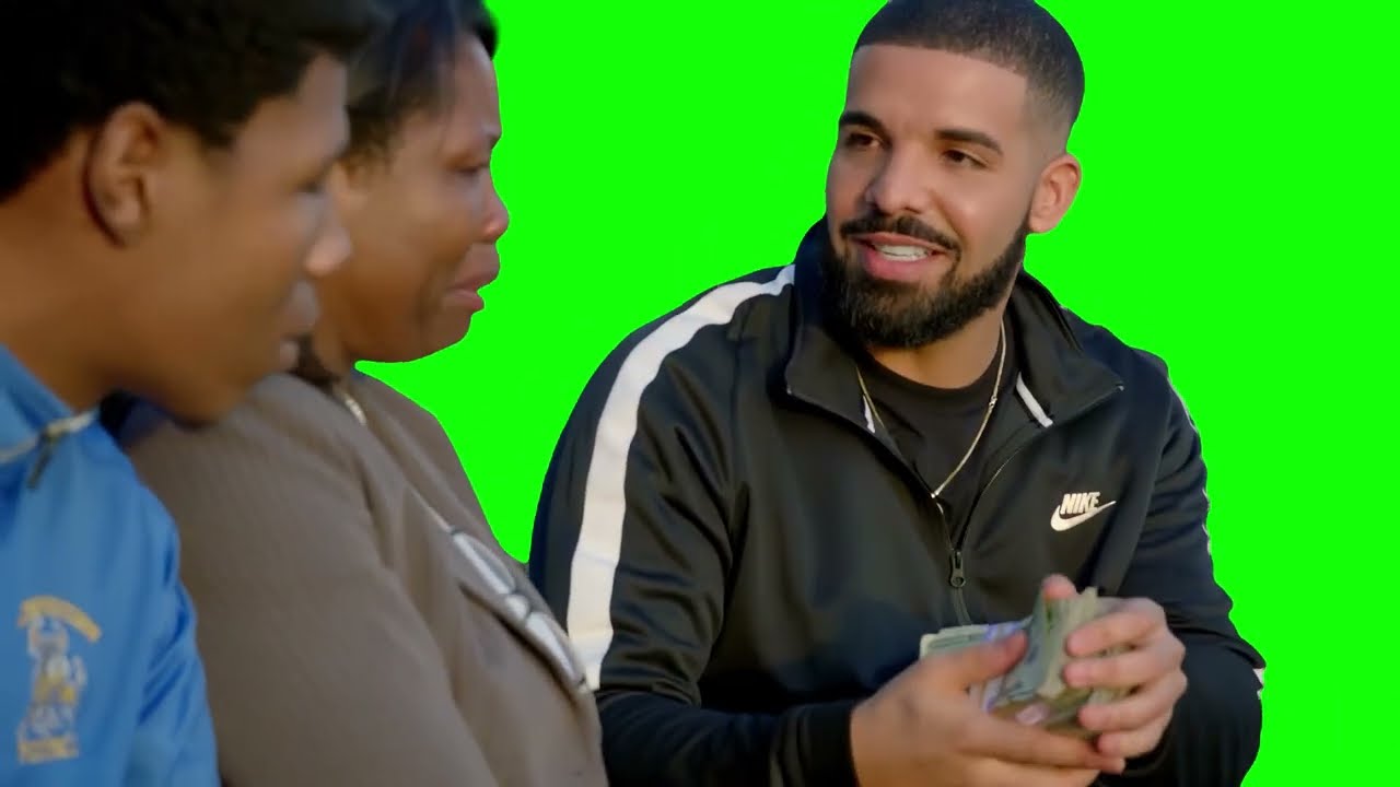 Мем «Дрейк раздаёт деньги» — Божий план — Зелёный экран