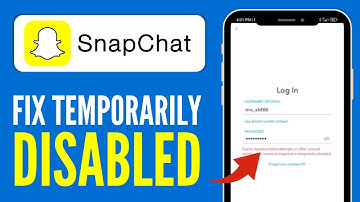 How to Fix Snapchat Temporarily Disabled (Updated Guide) - 2024