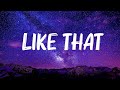 Doja Cat - Like That (Lyrics) ft. Gucci Mane | Gnash, 8 Letters,... 🍀Lyrics Video