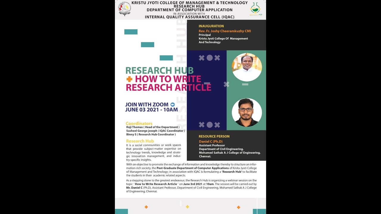 Webinar on "How to write Research Article" - YouTube
