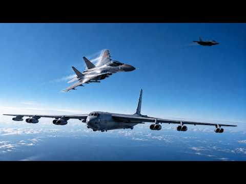 CHINA thought USA’s B-52 Was Weak…Then the F-22 Appeared!😮