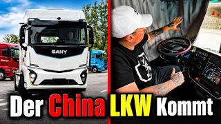 First drive in the Chinese truck! New SANY electric truck for Europe #emobility