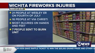 Area hospitals report more than 60 fireworks injuries after July 4