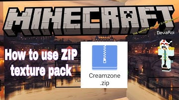 How to download ZIP file Texture Pack and import it to Minecraft PE |TuTorTime - DevaRoi MC
