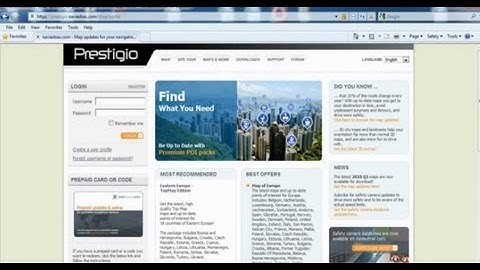 How to update Prestigio GPS Navigator maps online
