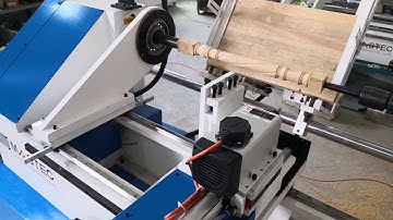 CEL model automatic loading & unloading turning cut engraving grooving cnc wood lathe