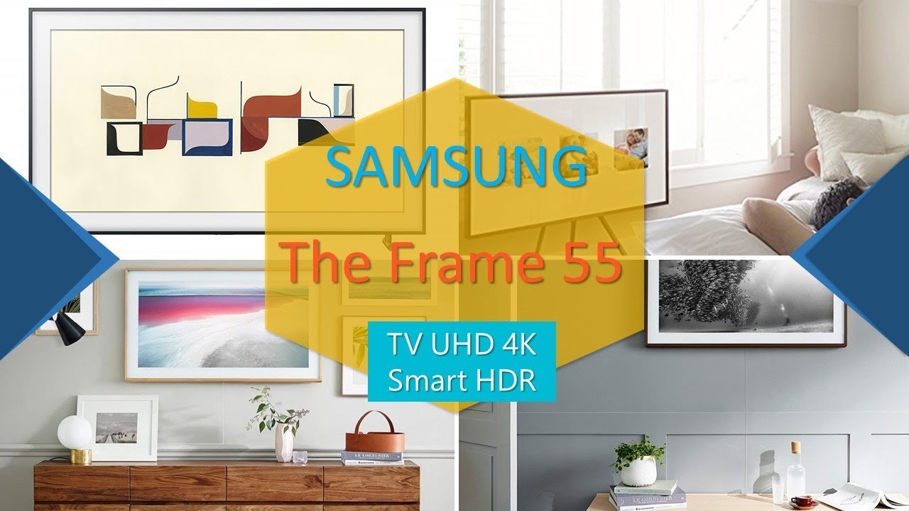 🏡🏩Samsung The Frame 55 | UE55LS003AUXZT | TV UHD 4K Smart HDR | Cornici  personalizzabili - YouTube