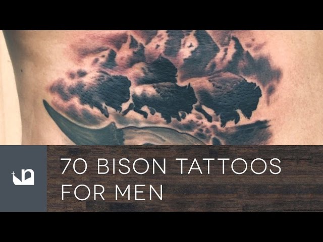 70 Bison Tattoos For Men - Buffalo - YouTube