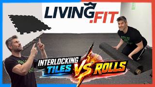 Complete Roll Installation Tutorial & ROLLS vs TILES Comparison | Rubber Gym Flooring | LivingFit