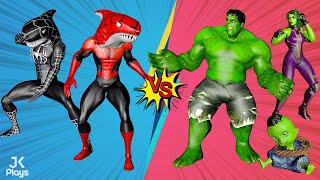 Family Hulk VS Team Shark Spider-Man (She-Hulk Episode 3)