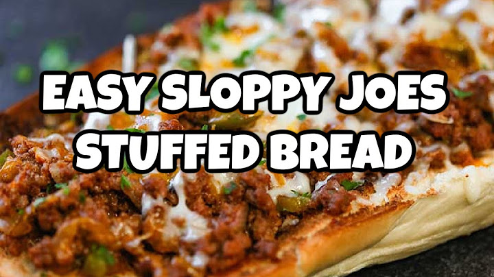 Easy Sloppy Joes Stuffed Bread