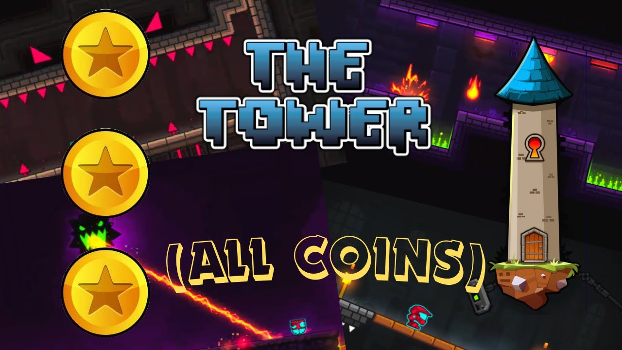 TODOS LOS NIVELES DEL THE TOWER COMPLETADOS CON LAS 3 COINS | GEOMETRY ...
