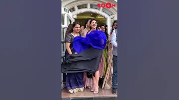 Jacqueline Fernandez's almost OOPS moment because of strong wind #shorts #jacquelinefernandez