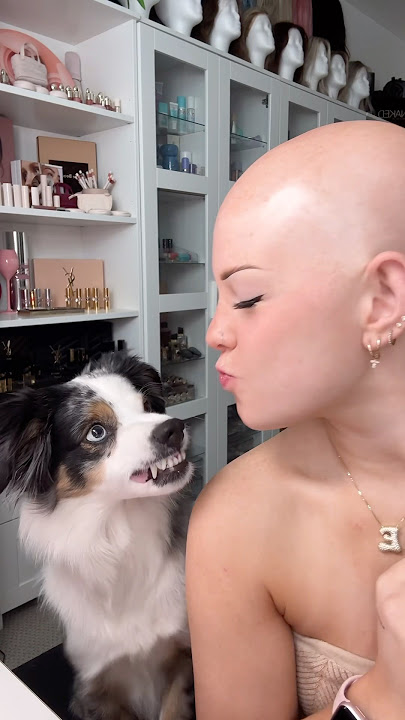 My dog picks my makeup TO THE SONG ANXIETY… shes always watching me