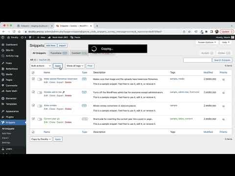 Migrate Code Snippets Between WordPress Websites