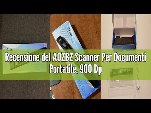 Recensione del AOZBZ Scanner Per Documenti Portatile, 900 Dpi, Scanner di Immagini USB A4 a Colori,
