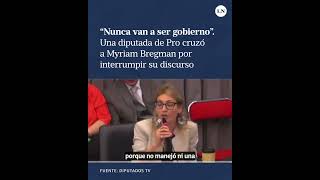 Una diputada del PRO cruzó a Myriam Bregman por interrumpir su discurso: "Nunca van a ser gobierno"