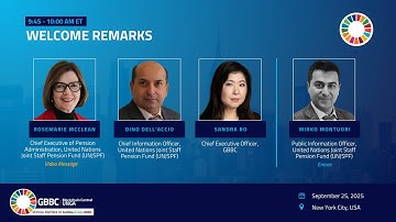 Welcome Remarks with United Nations Joint Staff Pension Fund (UNJSPF) | Blockchain Central UNGA 2025
