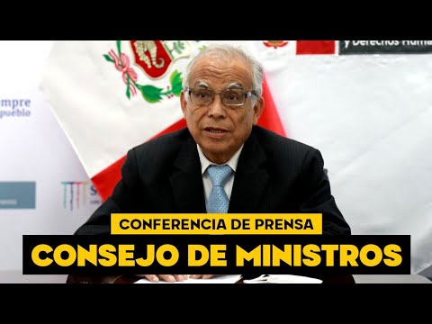 🔴 EN VIVO: premier Aníbal Torres ofrece conferencia de prensa
