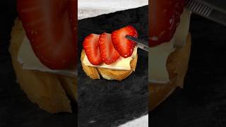 Strawberry Toast #breakfast #quickrecipe #toast