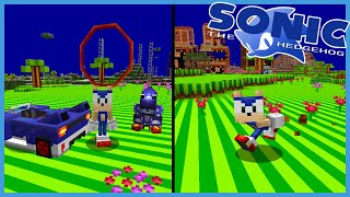 BECOME SONIC?! NEW ANIMATIONS, RAIL GRINDING & MORE! Minecraft Sonic The Hedgehog Mod screenshot 5