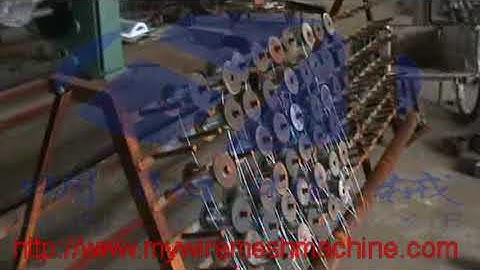 Production process of reverse twisted hexagonal wire mesh machine 02