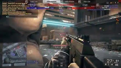 Battlefield 4 hacker in spectator #1