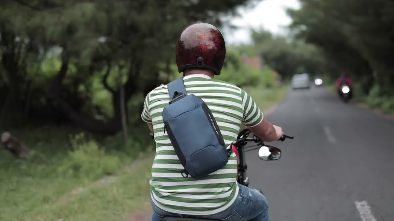 Ozuko 9223 Cellphone Crossbody Bag Men Single Buckle Custom Shoulder Bag Small Custom Men Sling Bag