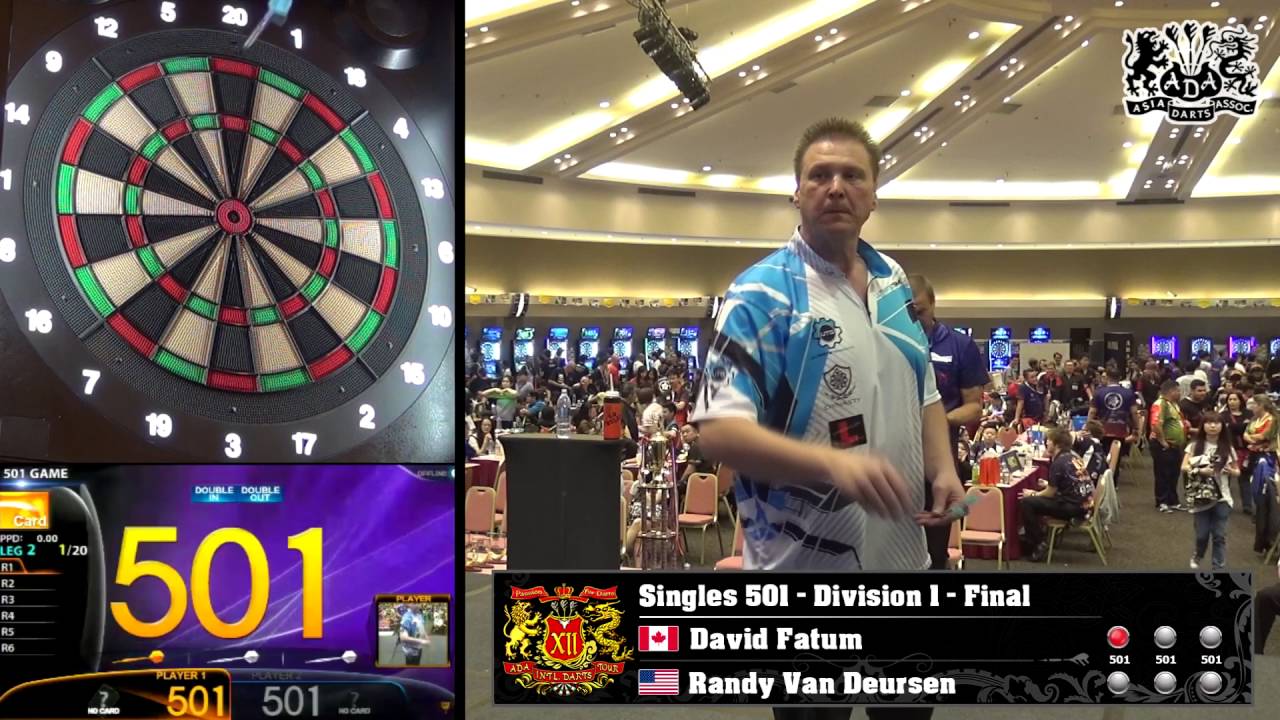 The 12th ADA International Darts Tour Singles 501 Division 1 Final