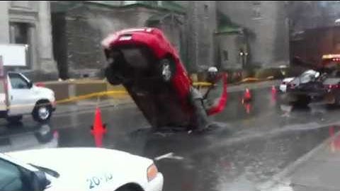 Nid de poule Montreal, Quebec - Potholes