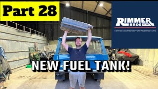 Replacing the fuel tank in my 1972 Range Rover supplied by Rimmer bros!