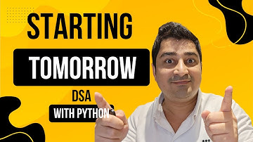 Starting Tomorrow| DSA With Python | Super Affordable