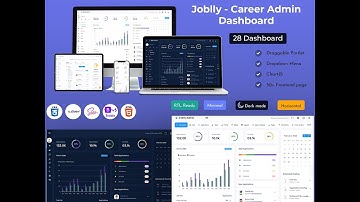 Job Application Dashboard Template for HR, Recruiters & Career Portals