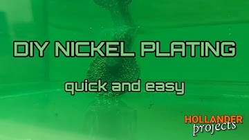 Easy DIY Nickel Plating - Electroplating setup for beginners - nickel plating at home
