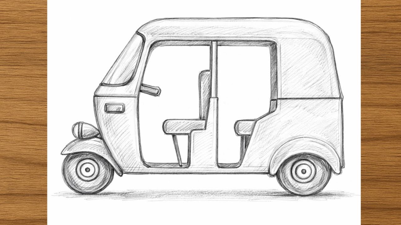 This Tuk Tuk Sketch Will Relax Your Mind