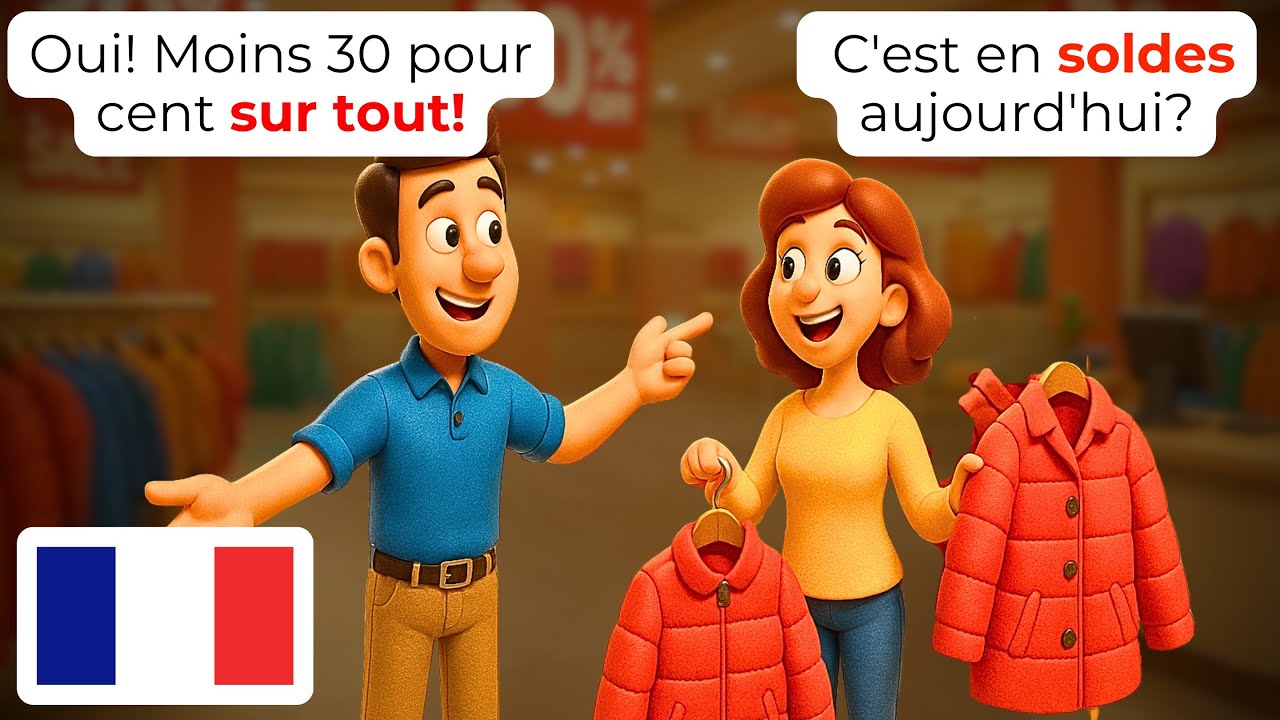 🇫🇷 Шоппинг в крупном универмаге | A1-A2 | Изучайте французский для начинающих