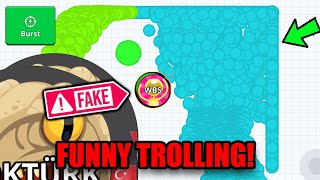 MACRO IS BACK!! Agar.io Mobile - FUNNY TROLLING MOMENTS😂 LVL1 vs TEAMS REVENGE - FAKE AFK SKIN HACK