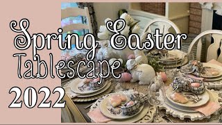 2022 Spring Easter Tablescape