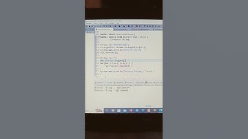 #To print reverse string in java #shorts