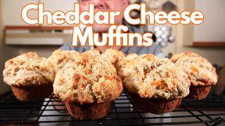 The BEST Cheddar Cheese Muffins Recipe