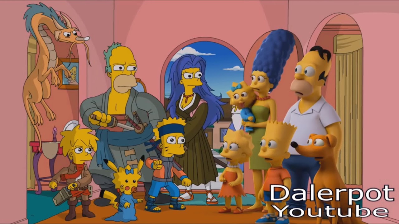 The Simpsons Hace Referencia A Naruto One Piece Bleach Pokemon Dragon Ball Y Shingeki No Kyojin Youtube