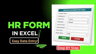 How to Create HR Assistant Form in Excel | Professional Data Entry Form (Step by Step)