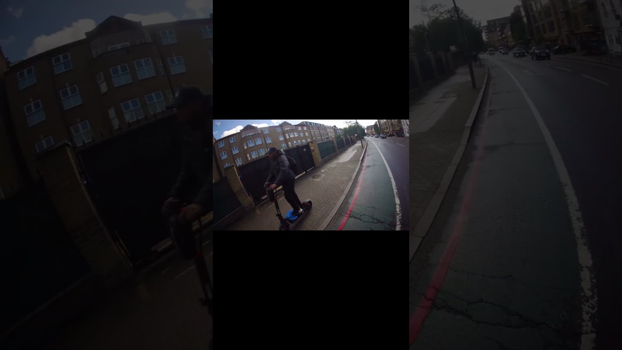Illegal Motorbike -  Driving On A Footpath